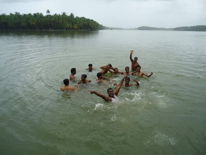 Drowned while swimming in backwaters.